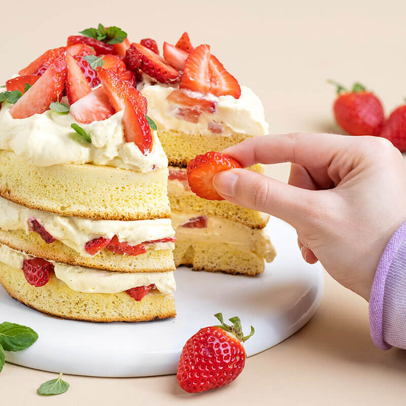 Naked Cake Erdbeer Vanille Tupperware Rezepte